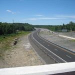 Looking down from Cranberry Marsh bridge